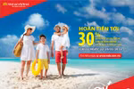 Hoàn tiền 30% khi mua vé bay Vietnam Airlines bằng thẻ Maritime Bank MasterCard 