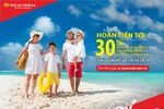 Hoàn tiền 30% khi mua vé bay Vietnam Airlines bằng thẻ Maritime Bank MasterCard 
