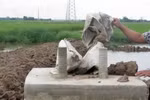EVN nói "không chịu trách nhiệm" về móng cột điện làm bằng bêtông trộn đất
