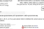Đáp án đề thi Cao đẳng môn tiếng Anh khối A1, D1 năm 2012