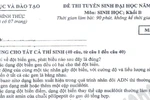 Đáp án đề thi ĐH môn Sinh khối B 2012