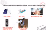 Những vật dụng thí sinh không được mang vào phòng thi ở kỳ thi tốt nghiệp 2024