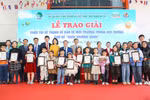 Trao giải cuộc thi vẽ tranh về Bảo vệ Môi trường với chủ đề Ngôi trường xanh