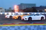 Bộ ba Lexus LFA trình diễn màn drift tuyệt đẹp, đầy màu sắc
