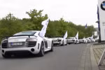'Đã mắt' với 15 siêu xe Audi R8 cùng tranh tài trên đường đua