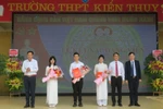 Kiến Thụy: lần đầu tiên kết nạp Đảng cho 6 học sinh THPT