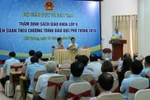 Thẩm định sách giáo khoa phải lấy mục tiêu chất lượng làm đầu