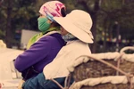 Chùm ảnh: Tủi phận “chợ người” những ngày đông rét cóng