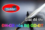 Đáp án chính thức các môn Toán, Lý, Hóa, tiếng Anh của Bộ GD- ĐT