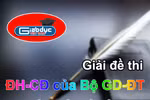 Đáp án chính thức các môn Toán, Lý, Hóa, tiếng Anh của Bộ GD- ĐT