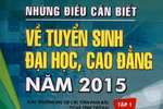Phát hành 2 tập cuốn Những điều cần biết về thi quốc gia và tuyển sinh 2015