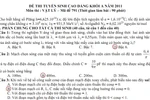 Đáp án môn Vật lí Cao đẳng khối A năm 2011