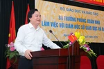 Lần đầu tiên, Bộ trưởng Phùng Xuân Nhạ trực tiếp làm việc với các giám đốc sở 