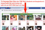 Cách GỬI ẢNH thi Nữ sinh trong mơ: Gửi từ Facebook rất dễ
