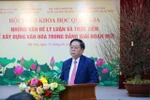 Xây dựng văn hóa trong Đảng là nhiệm vụ căn bản, lâu dài