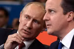 Tổng thống Nga Vladimir Putin trên khán đài Olympic London 2012