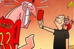 Alex Ferguson xúi trọng tài rút thẻ đỏ đuổi sao Liverpool