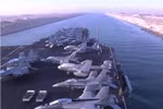 VIDEO: Tàu sân bay Mỹ di chuyển thế nào qua kênh đào Suez?