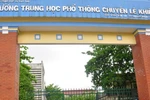 Tổng kết 10 năm, báo cáo của trường chuyên toàn giải thưởng, tỷ lệ đỗ ĐH