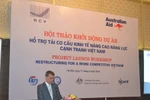 Hỗ trợ tái cơ cấu kinh tế nâng cao năng lực cạnh tranh 