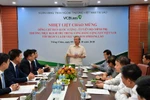 Thường trực Ban Bí thư thăm và làm việc tại Vietcombank Lào