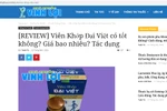 Cảnh báo về quảng cáo Viên khớp Đại Việt và một số sản phẩm khác	