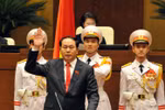 Chủ tịch nước Trần Đại Quang tuyên thệ