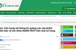 Cảnh báo về quảng cáo NANO FAST
