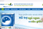 Website nào quảng cáo Mega Sleep lừa dối khách hàng?