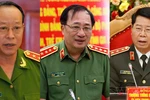 Ba Thượng tướng thôi giữ chức Thứ trưởng Bộ Công an
