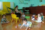 Diện tích phòng nuôi dưỡng nhóm trẻ bảo đảm ít nhất 1,5m2/trẻ
