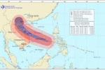Sức gió mạnh nhất ở vùng gần tâm bão Haiyan giật trên cấp 17