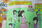  Tranh dự thi của Thu Quyên, lớp 5A3, Tiểu học Đồng Nhân (MS:345) 