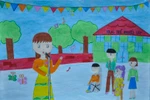  Tranh dự thi của Hạnh Chi, lớp 5A0, Tiểu học Ngôi Sao (MS: 219) 