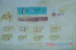 Tranh dự thi của Vân Hà,lớp 4H,Trường Tiểu học Dịch Vọng A(MS:364)