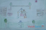 Tranh dự thi của Việt Hoàng,lớp 4H,Trường Tiểu học Dịch Vọng A(MS:367)