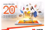 MSB ra mắt thẻ tín dụng có tính năng hoàn tiền tới 20% khi chi tiêu online