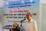 Giáo sư Trần Hồng Quân gửi thư chúc mừng Đại học Tôn Đức Thắng 