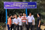Bến Tre: Đưa vào hoạt động đường liên ấp do Tập đoàn Tân Hiệp Phát tài trợ