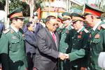 Tổng Bí thư, Chủ tịch nước Lào Bun-nhăng Vo-La-chít thăm Bộ tư lệnh Quân khu 4