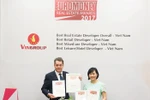 Vingroup là "nhà phát triển bất động sản tốt nhất Việt Nam năm 2017"
