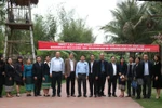 Đoàn lãnh đạo các cơ quan báo chí Lào thăm và làm việc tại Báo Xây dựng