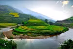Mê mẩn ngắm cảnh đẹp ruộng bậc thang vùng cao