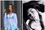 Tuyệt chiêu 'phô mình' trong chiếc sơ mi trắng mỏng manh của sao Việt