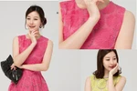 Nữ tính tuyệt đối với ren thêu nổi 