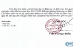 công văn này của Sở Giáo dục và Đào tạo An Giang, giáo viên không còn được nhận tiền phụ trội (Ảnh tác giả)
