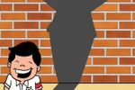 Học sinh trong đội Sao đỏ đang kiểm tra ngoài cổng trường (Ảnh: ThanhXuân-Edu)