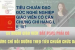 Xếp hạng tiêu chuẩn đạo đức nghề nghiệp I, II, III, giáo viên có cần chứng chỉ?