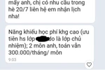 Giáo viên giảm giá dạy thêm lớp chủ nhiệm và mặt trái tấm giấy khen