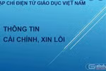 Thông tin cải chính, xin lỗi